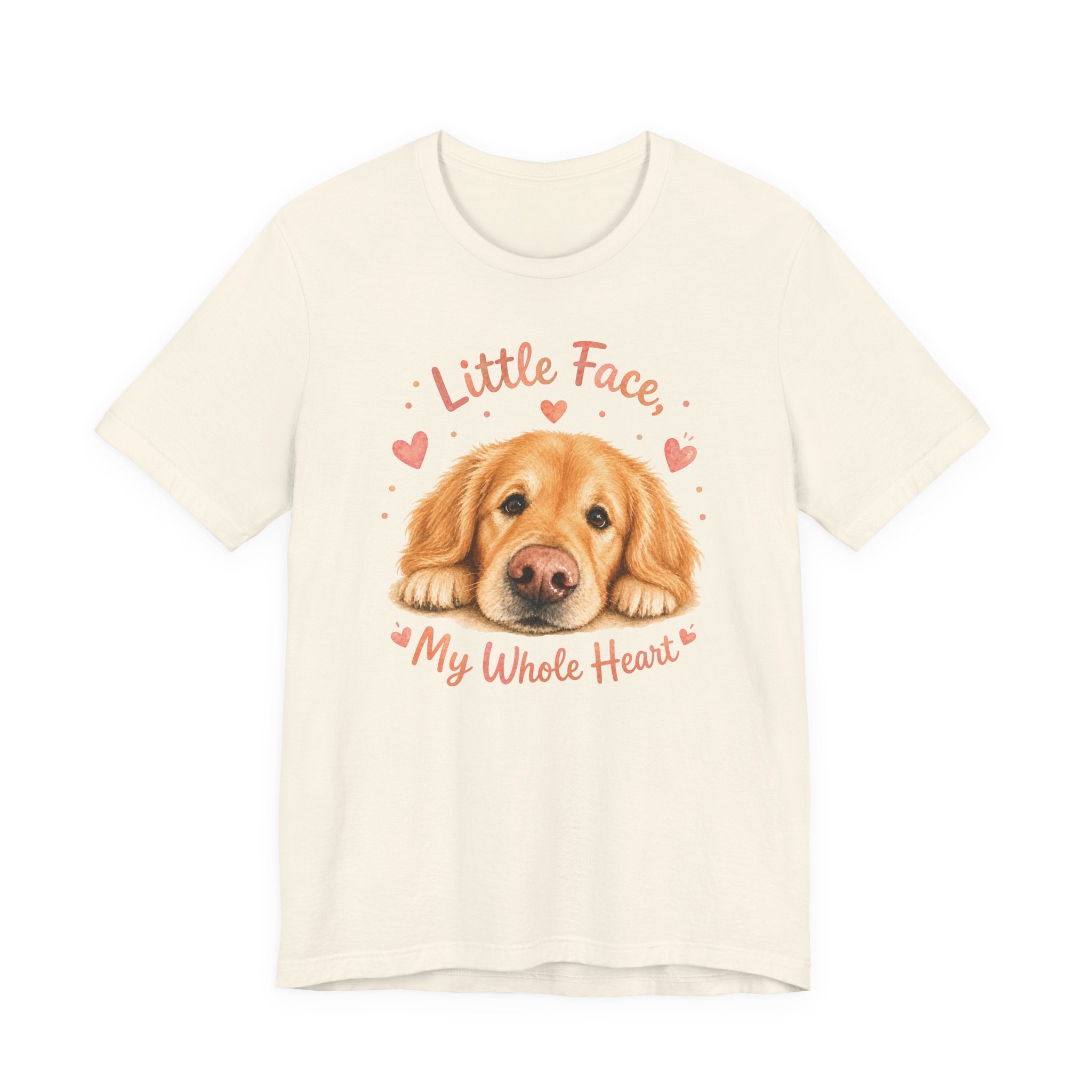 Little Face My Whole Heart Golden Retriever T-Shirt