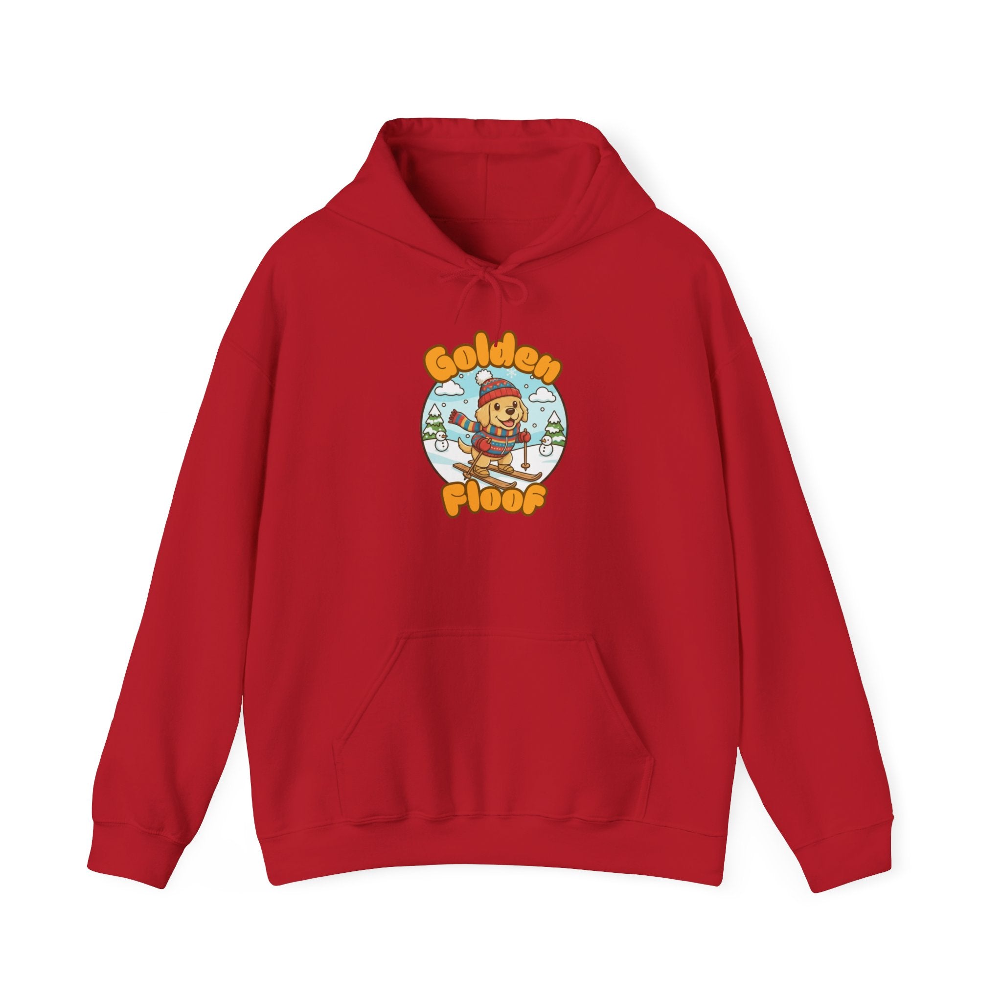 Golden Floof™ Skiing Hoodie – Cozy Winter Golden Retriever Ski Sweatshirt for Dog Lovers