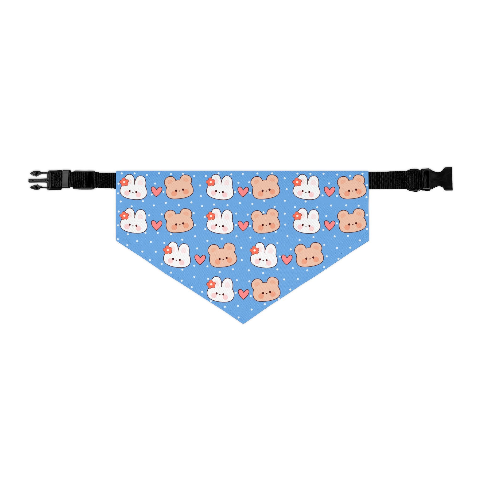 Bunnies & Bears Pastel Blue Dog Bandana