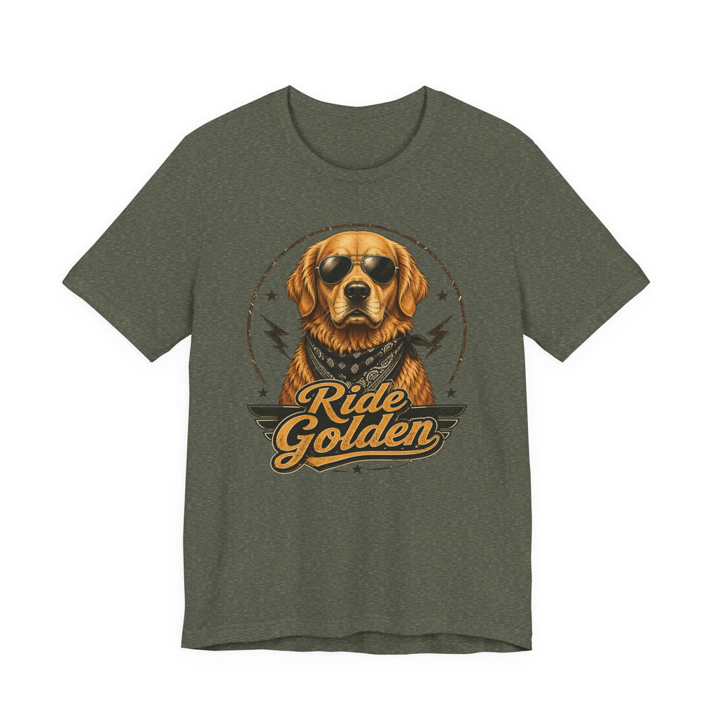 Ride Golden Golden Retriever T-Shirt