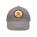 Golden Floof™ Leather Patch Dad Hat – Golden Retriever Logo Baseball Cap